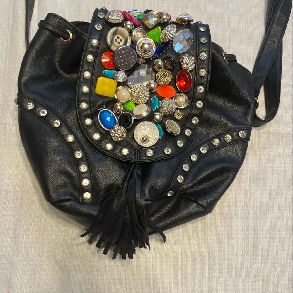 Black Aldo bedazzled bag.